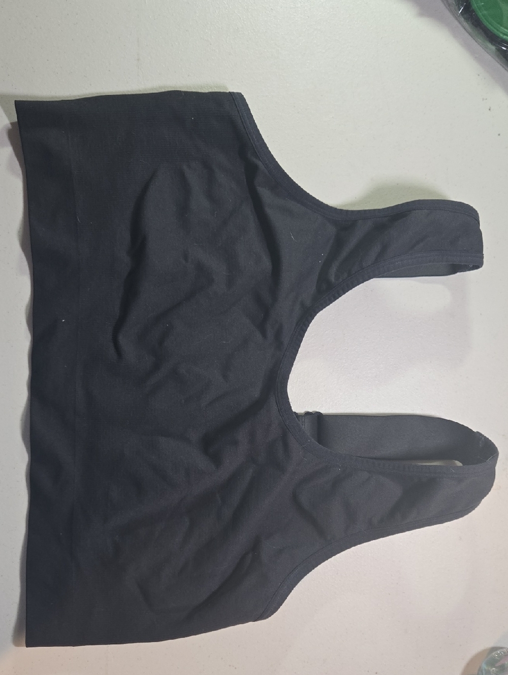 Cacique Black Scoop-Neck Active Bra